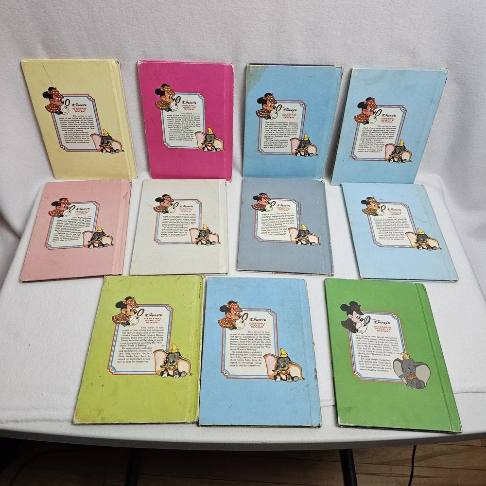 Disney's Wonderful World of Reading Lot of 11 Books vintage 1980s